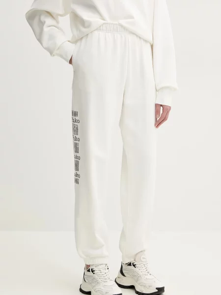 Pinko pantaloni de trening din alb