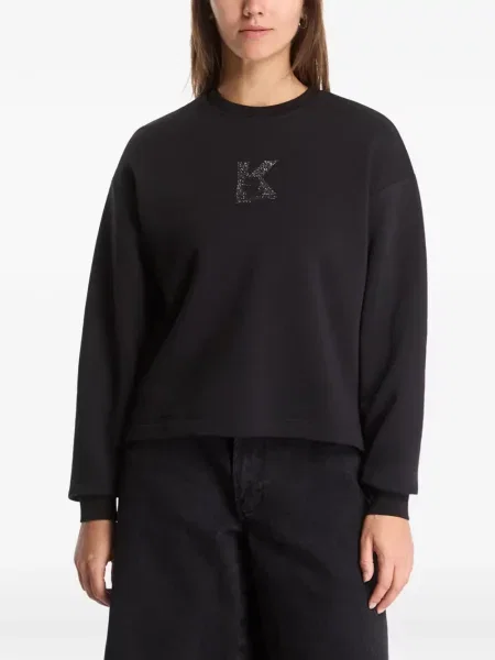 Hanorac Karl Lagerfeld Jeans cu imagine negru