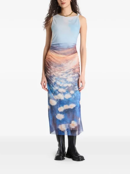 Rochie Desigual cu imagine albastru