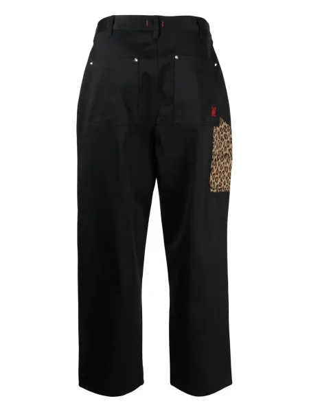 Raštuotos kelnės Clot leopardinės juoda