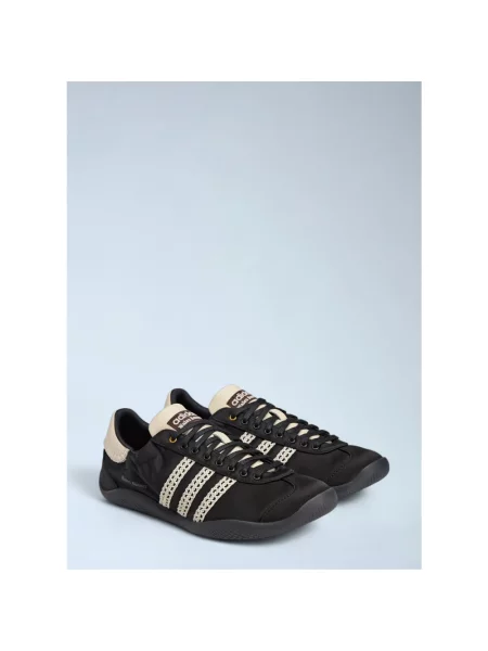 Satynowe sneakersy Adidas czarne