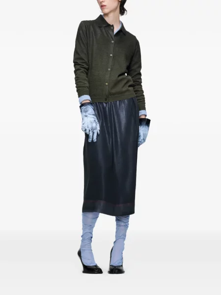 Midi sijonas Maison Margiela iki kelių mėlyna