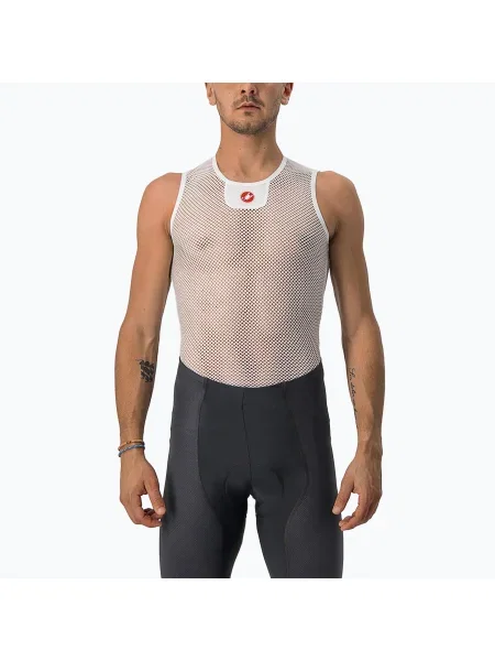 Мъжка колоездачна тениска Castelli Core Mesh 3 Sleeveless white бяло