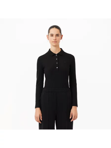 Поло Lacoste черное