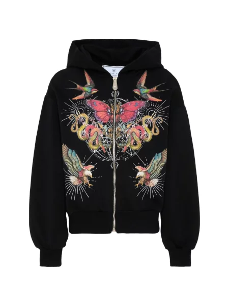 Bluza z kapturem dziecięca Philipp Plein czarna