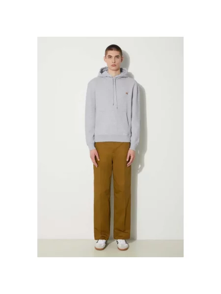 Bluza z kapturem Maison Kitsune niebieska
