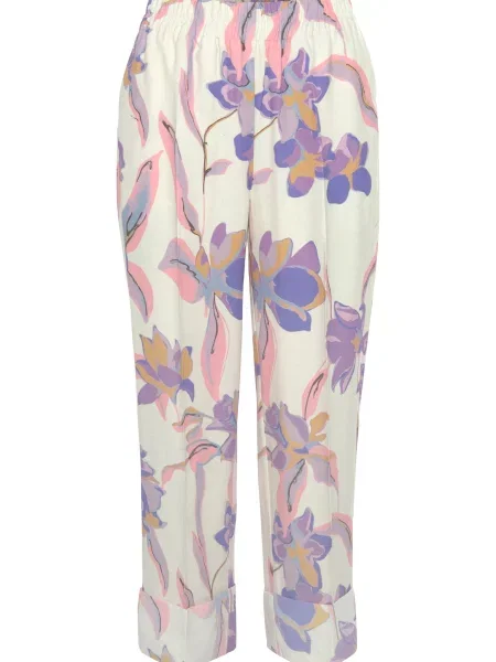LASCANA Pantaloni de pijama / lila / roz bej