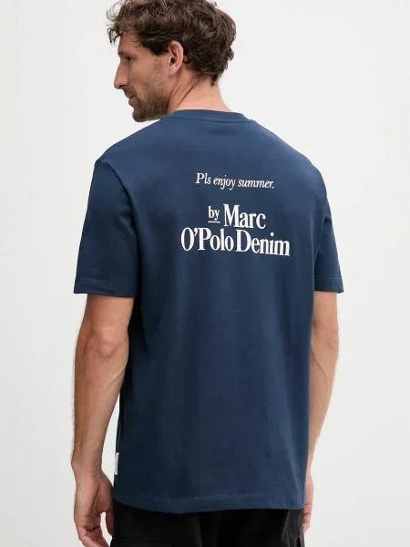 Kratka majica Marc O'Polo mornarsko modra