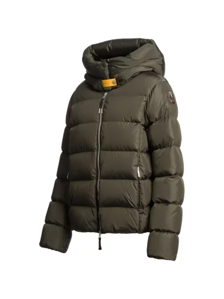 Geacă cu puf Parajumpers cu glugă verde
