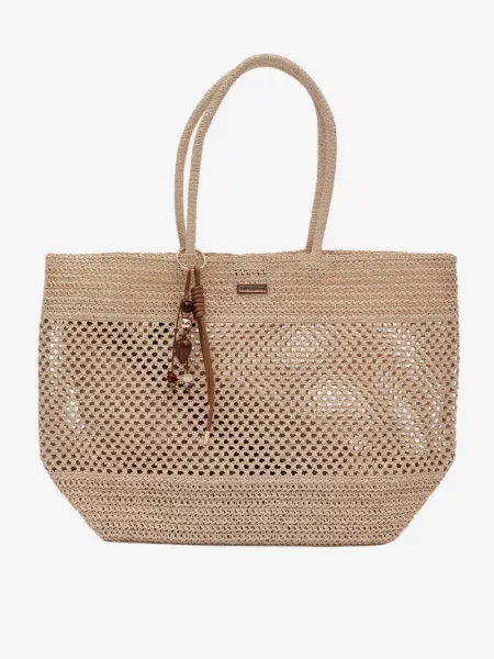 Geantă de plajă Flora & Co bej