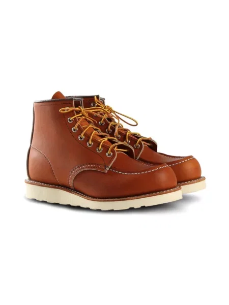 Botki Red Wing Shoes skórzane biznesowe czerwone