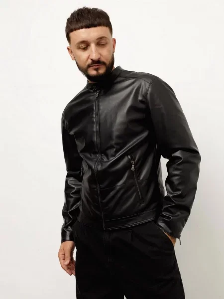 HARVEST Joe Шкіряна куртка Екошкіра чорний