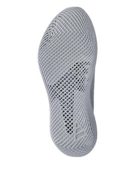 Cămașă Adidas cu dungi cu broderie clasică gri