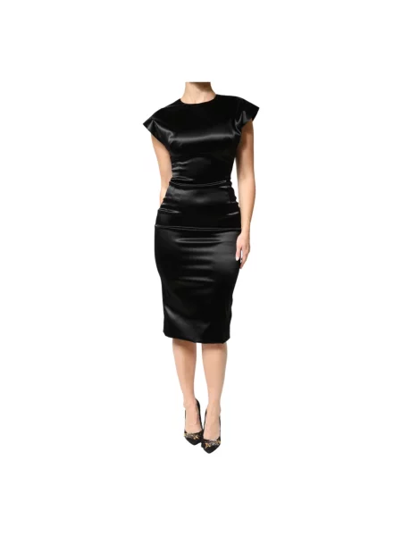 Sukienka midi Dolce And Gabbana czarna