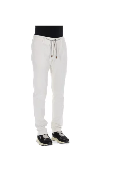 Joggery Eleventy z dżerseju białe