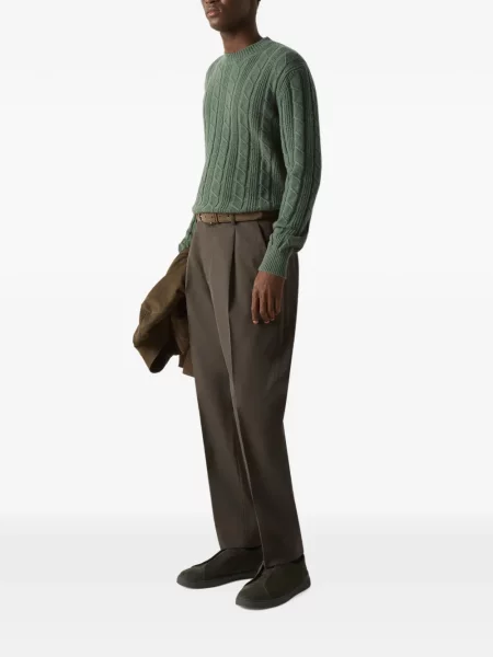 Pulover Zegna din cașmir verde