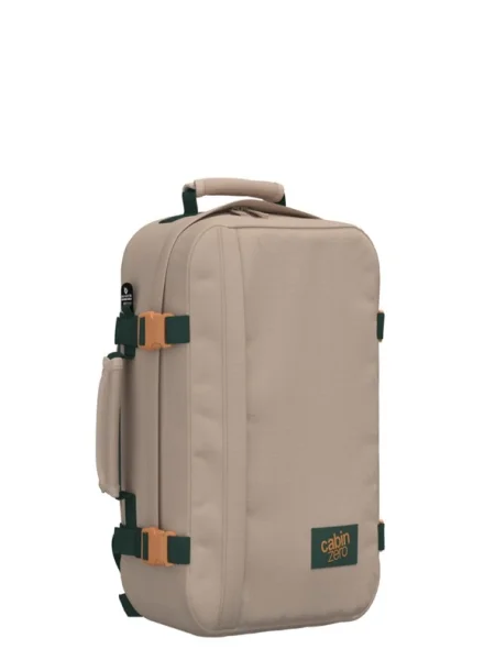 CabinZero Classic 28 l cebu sands túra hátizsák. Méret: 28 l bézs