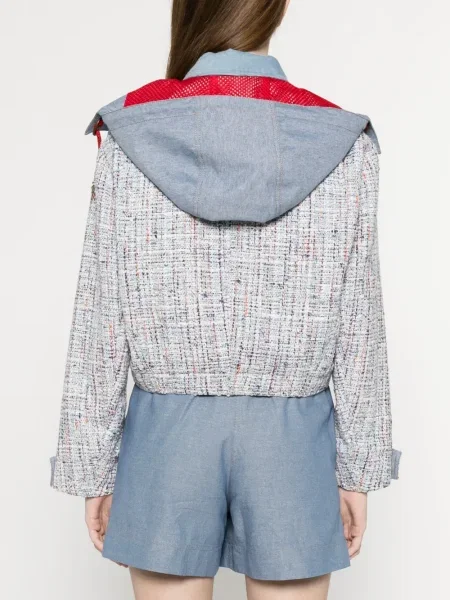 Яке Moncler Grenoble с качулка синьо