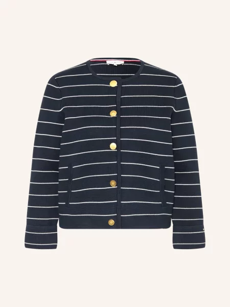 Tommy Hilfiger Svetr tmavě modrá bílá