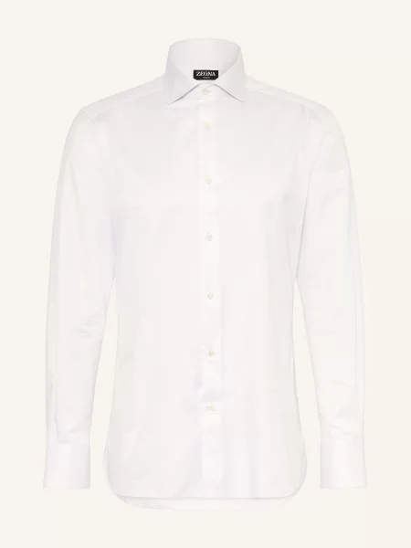 Zegna Koszula Regular Fit lila biała