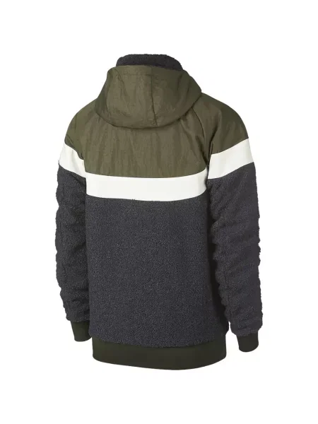 Hanorac Nike cu glugă cu imagine cu model camuflaj roșu