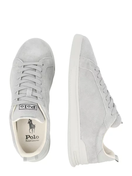 Polo Ralph Lauren Hrt Crt Rib sneakers din piele întoarsă gri