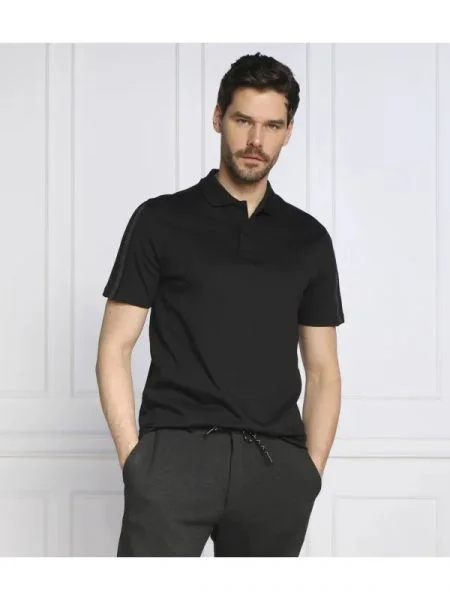 Calvin Klein Polo LOGO TAPE COMFORT negru