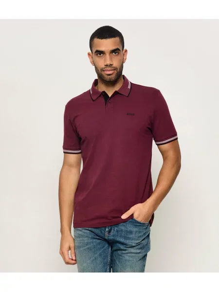 Tricou polo Boss Green stretch verde