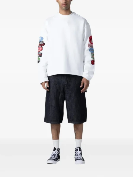 Pantaloni scurți Honor The Gift din țesătură twill negru