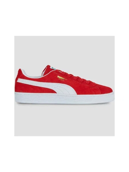 Klasične superge Puma Suede iz semiša rdeča