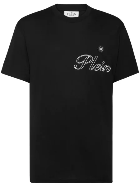 Tricou Philipp Plein cu imagine negru