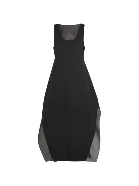 Sukienka midi Voranida bez rękawów do kolan garniturowa czarna