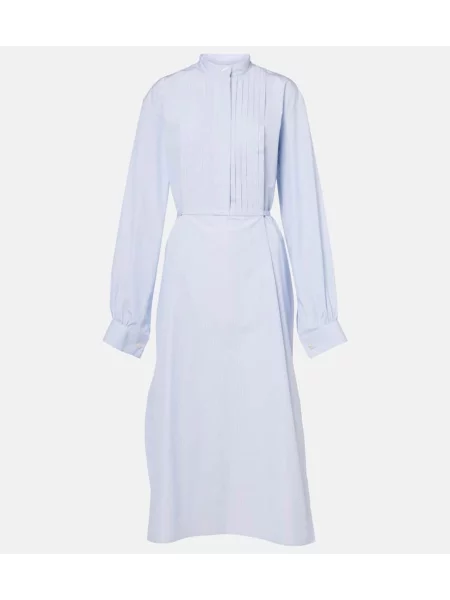 Rochie tip cămașă Jil Sander de costum albastru