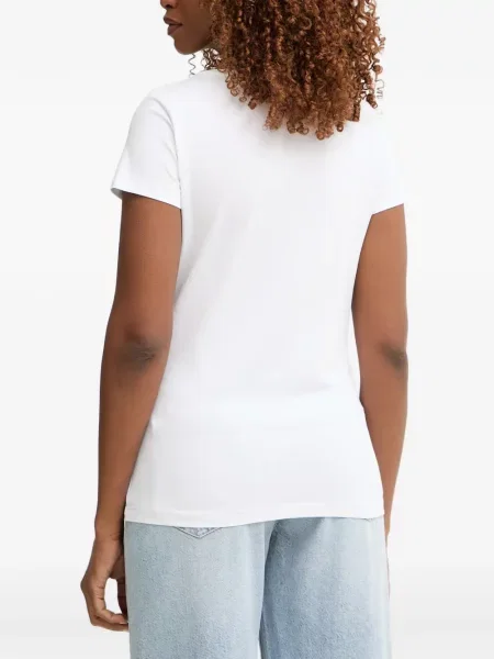 Stras tricou Liu Jo alb