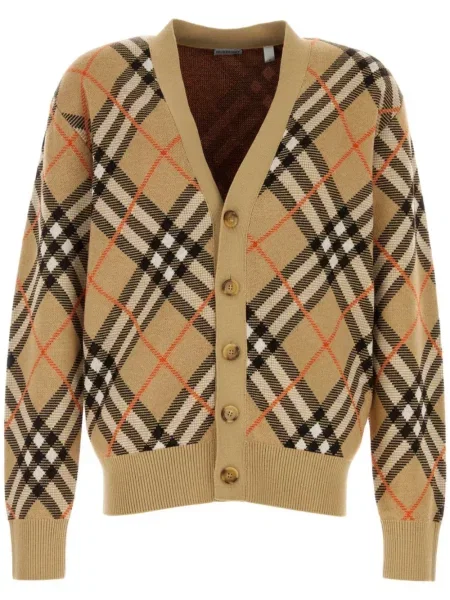 Cardigan Burberry în carouri