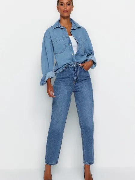 Blugi Trendyol albastru
