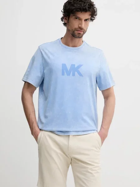 Тениска Michael Kors с принт синьо
