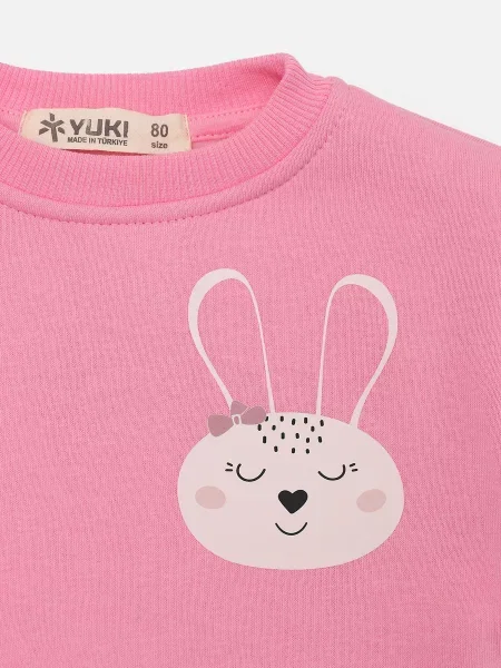 Свитшот Yuki розовый