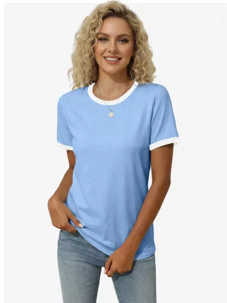 Imily Bela Tricou albastru alb