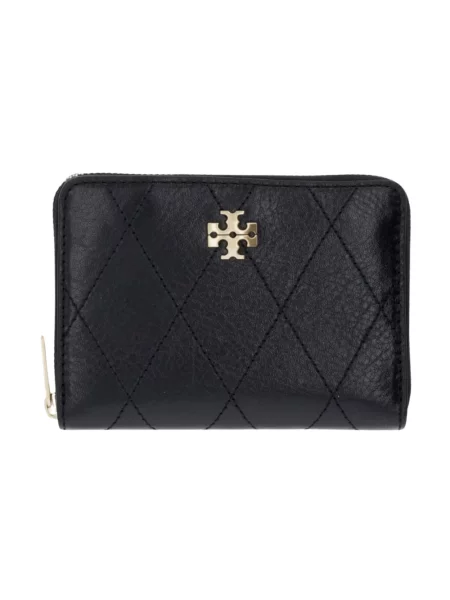 Portfel Tory Burch skórzany pikowany czarny
