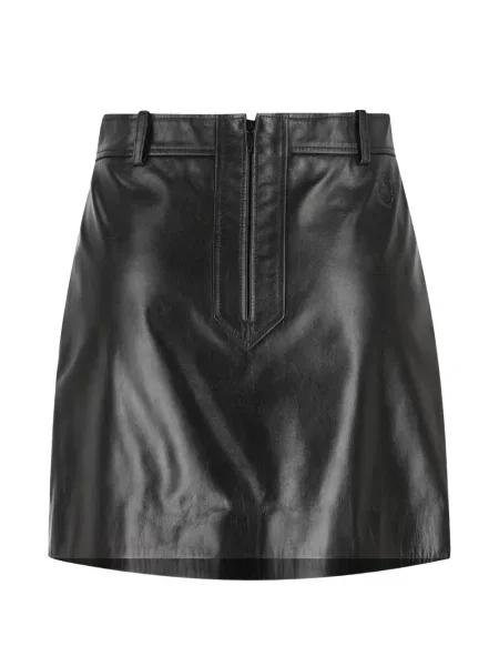 Fustă din piele Gucci negru