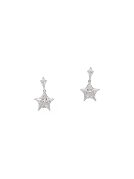 Swarovski kolczyki szare