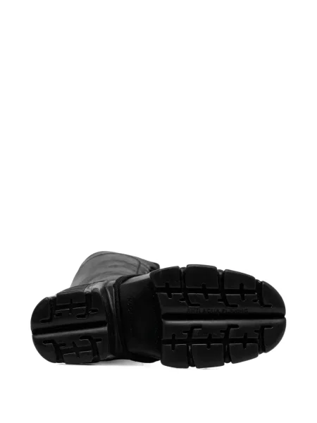 Botine New Rock cu șireturi cu platformă din dantelă negru
