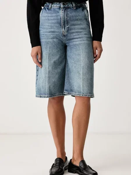 Sisley pantaloni scurți pentru femei din denim albastru