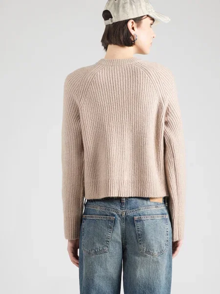 Abercrombie & Fitch Geacă tricotată deschis maro