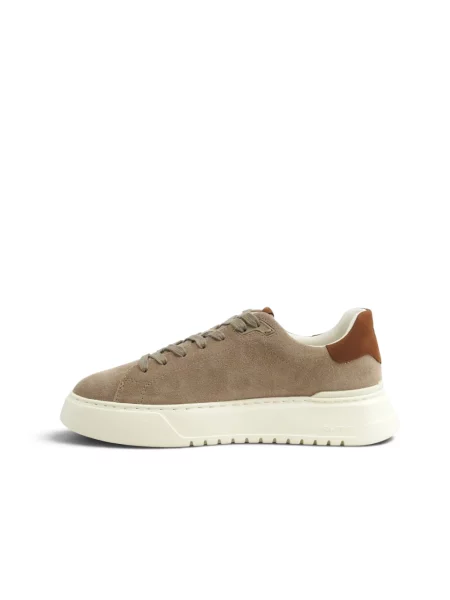 Sneakersy Ralph Lauren Court skórzane beżowe