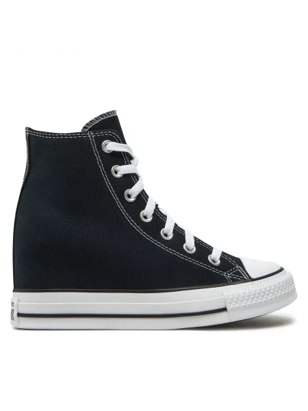 Кеды Converse на платформе черные