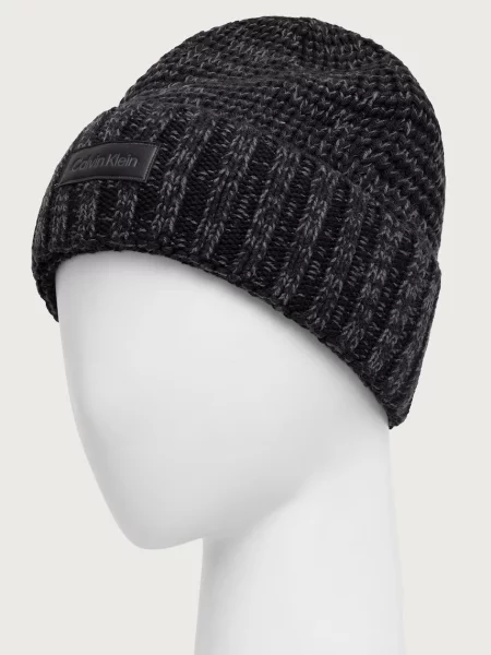 Calvin Klein σκούφος beanie ανδρικός με μαύρο