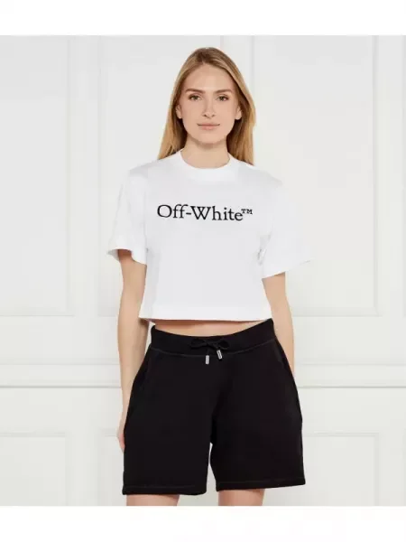 OFF-WHITE Póló | Cropped Fit fehér