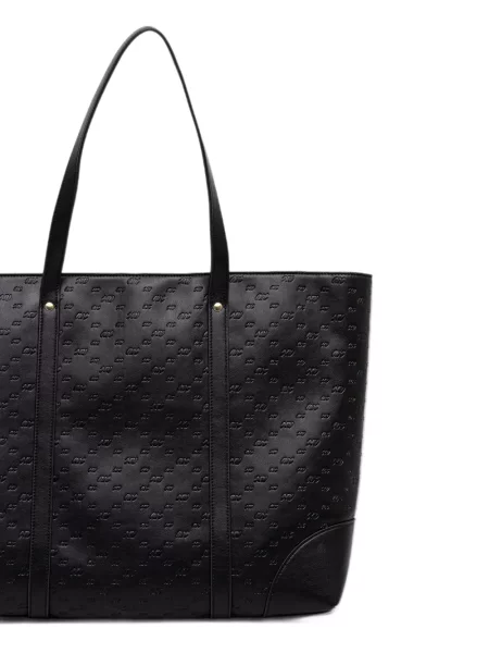 Geantă shopper Armani Exchange cu autograf negru